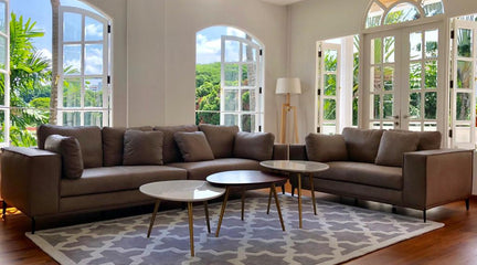 Alex Sofa: Premium Aniline Leather in Colour Grigio Review