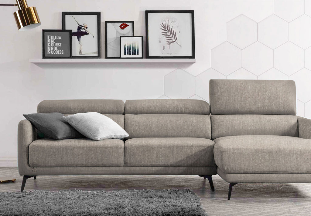 Reclining headrest sofa store