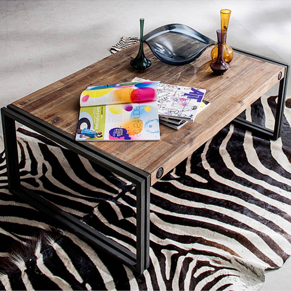 Modern industrial coffee table Nook and Cranny