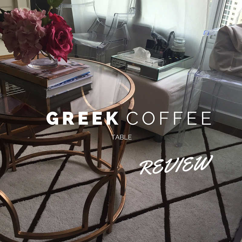 Elegant greek coffee table Nook and Cranny