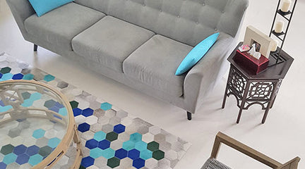 Mix grey and blue