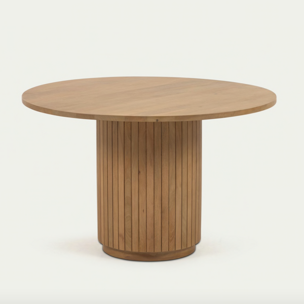 Buy Dining Table Singapore Licia Fluted Round Nook and Cranny