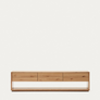 Alguema TV stand with 3 drawers in oak veneer