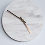 Marble Time Clock (White/ Black)