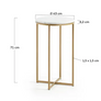 Sheffield Marble Side Table