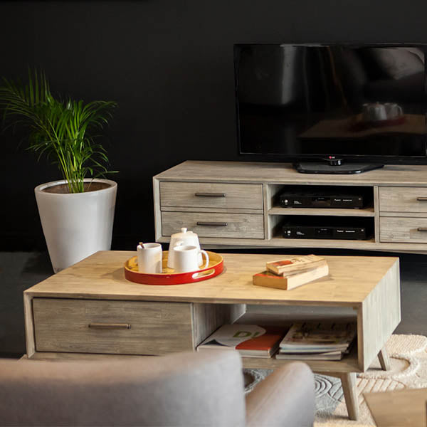 Buy coffee table Seattle Coffee Table with Drawers Nookandcranny