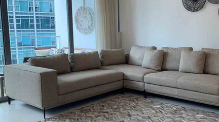 Impress your guests with Alex L-shaped sofa