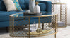 A touch of luminescent gold to amplify your room's glam factor
