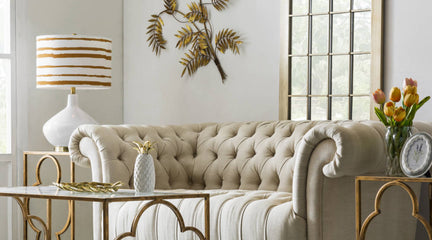 Exquisite gold coffee table