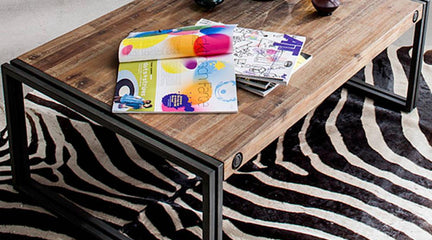 Modern industrial coffee table