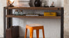 Trendy console table which blends well with plain wall or sofa