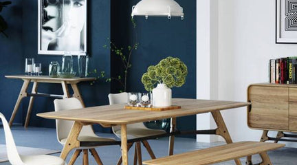 Inconspicuous and yet attractive Flow dining table