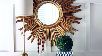 Sunburst mirror gives the cheerful and optimistic feel