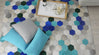 Cheery blue for a lively living area