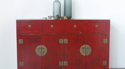 Bring out the CNY mood with Red Chinese Cabinet