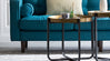 Bring the glam into the room with brass coffee table