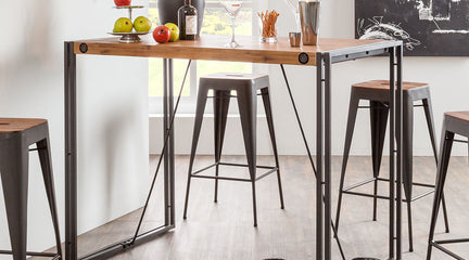 Versatile use of bar table.