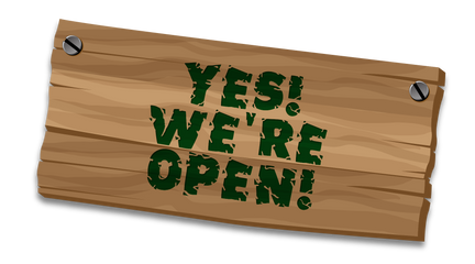 We are open!