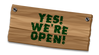 We are open!