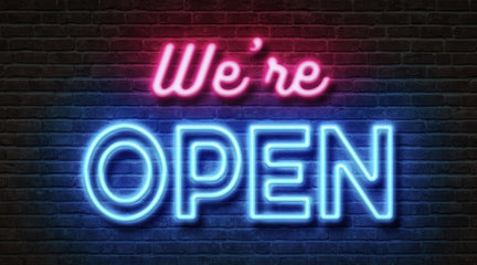 We're Open, Visit Us!