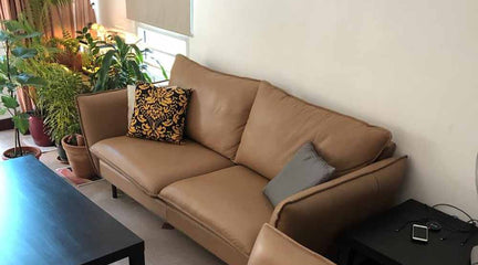 Comfortable and plush sofa