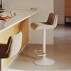Zenda Stool in Beige Chenille