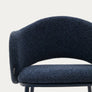 Maina Stool in Blue chenille (AS-IS)