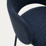 Maina Stool in Blue chenille (AS-IS)