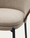 Eamy Stool Light Brown Chenille  77cm (AS-IS)