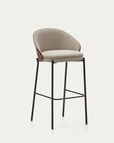 Eamy Stool Light Brown Chenille  77cm (AS-IS)