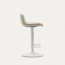 Zenda Stool in Beige Chenille