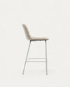 Zunilda Stool in Beige Chenille