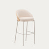 Eamy stool in Beige Chenille (AS-IS)