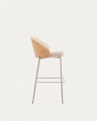 Eamy stool in Beige Chenille (AS-IS)