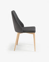 Rosie dark grey chair (AS-IS)