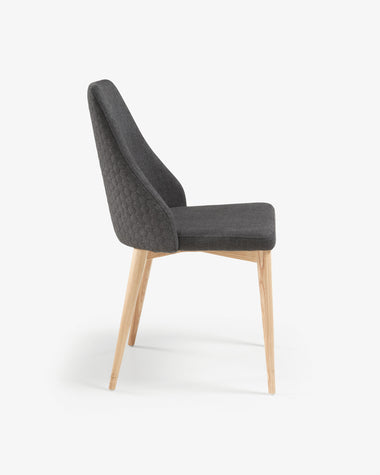 Rosie dark grey chair (AS-IS)