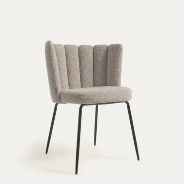 Aniela chair in grey bouclé  (AS-IS)
