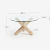 Lotus Glass Coffee Table