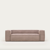 Blok Corduroy Sofa (Pink 3 Seater)