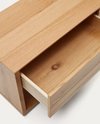 Alguema TV stand with 3 drawers in oak veneer