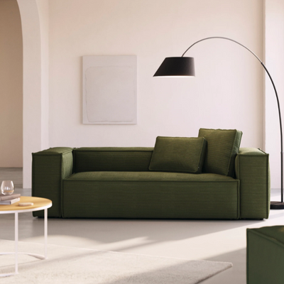 Blok 3 Seater Sofa (Green Thick Corduroy)