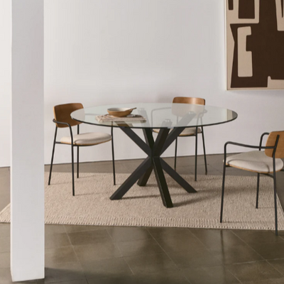 Argo Round Glass Table