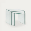 Burano Nest of 2 Glass Tables