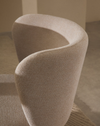 Ciselia Chair in Beige Chenille