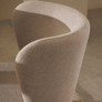 Ciselia Chair in Beige Chenille