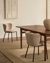 Ciselia Chair in Beige Chenille
