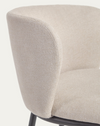 Ciselia Chair in Beige Chenille