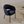 Maina Chair in Thick Blue Chenille