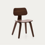 Gena Chair in Walnut Veneer and Rubberwood