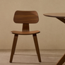 Gena Chair in Walnut Veneer and Rubberwood